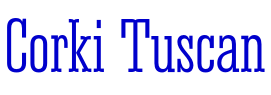 Corki Tuscan font